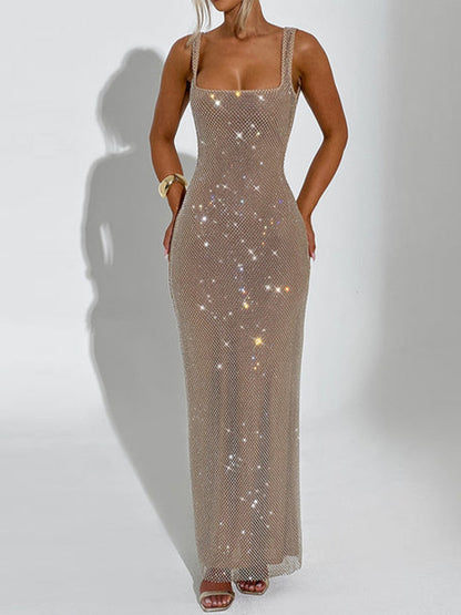 Georgia Maxi Dress In Gold