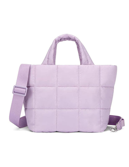 Soft Quilted Nylon Lightweight Shoulder Bag