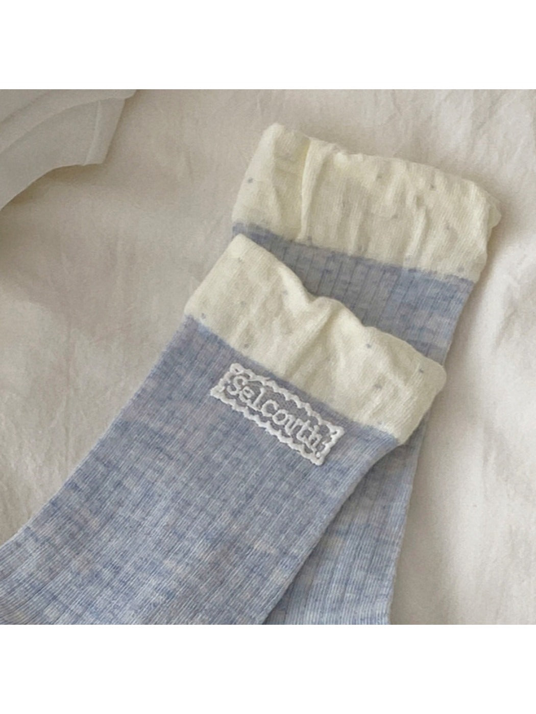 Rufia - Retro Simple Mid-Calf Socks - Sweet &amp; Vintage