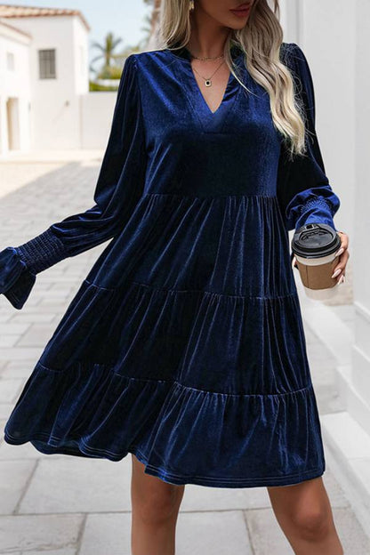 Vintage Velvet A-Line Dress