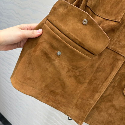 LP 25 Jacket Camel Suede Lambskin 314086