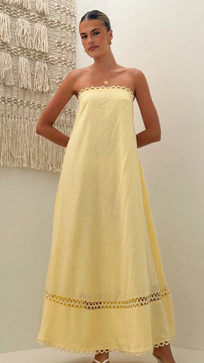 Sandra Maxi Dress - Yellow