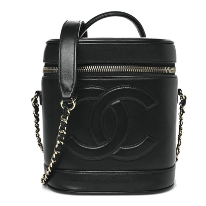 Lambskin Timeless Vanity Cosmetic Case Black