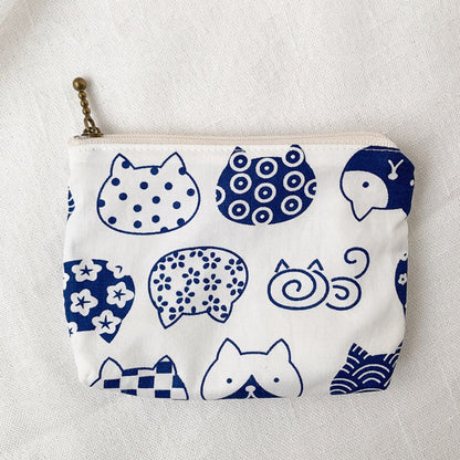 Cosbai - Canvas Printed Coin Purse