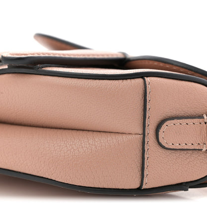 Goatskin Micro Saddle Bag Rose Des Vent
