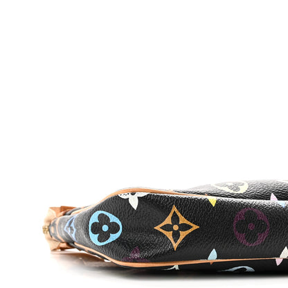 Monogram Multicolor Pochette Accessories Black