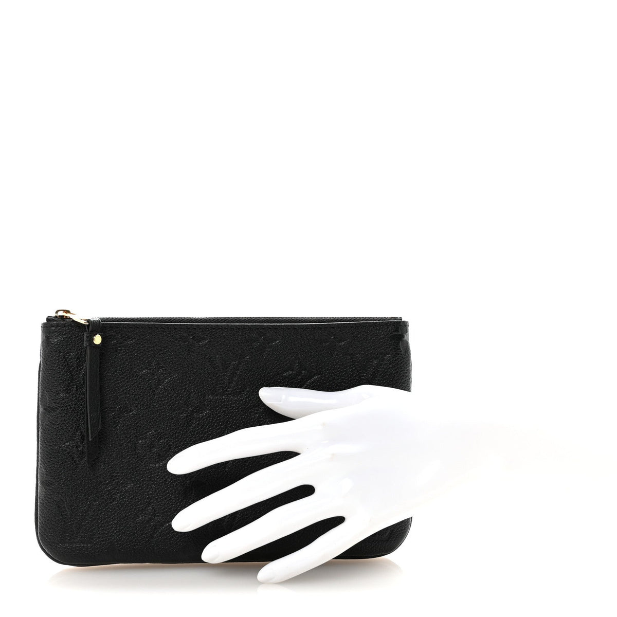 Empreinte Double Zip Pochette Black