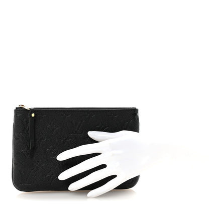 Empreinte Double Zip Pochette Black