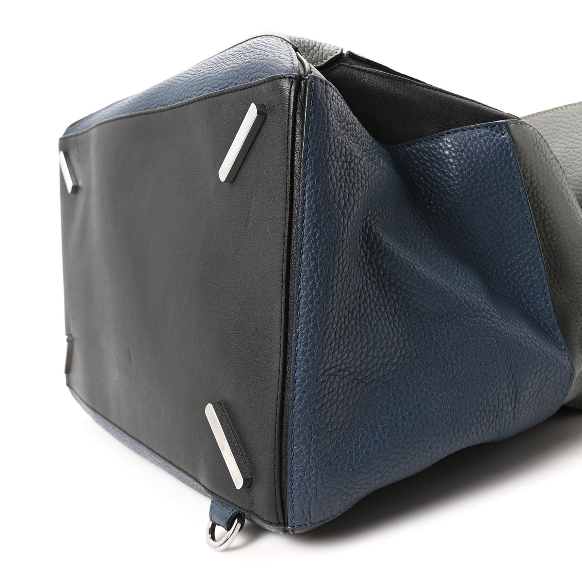 Calfskin Puzzle Bag XL Grey Blue