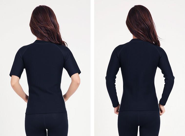 Color Matching Sweat Suit Scr Lady Zipper Sweat Suit Shaping Fat Slimming Suit Yoga Exercise Fitness