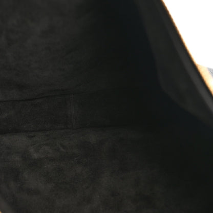 Supple Calfskin Large Romy Shoulder Bag Black