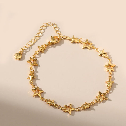 Star Chain Splicing Sweet Link Bracelet