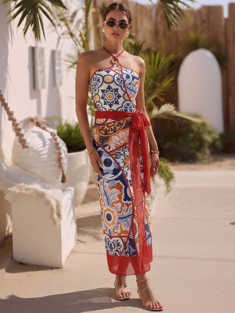 Harper Printed Swimsuit Set