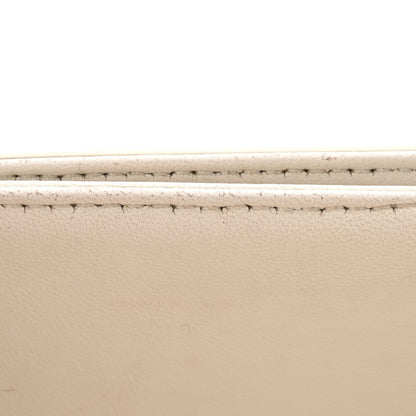 Shiny Calfskin Teen Triomphe Arctic White