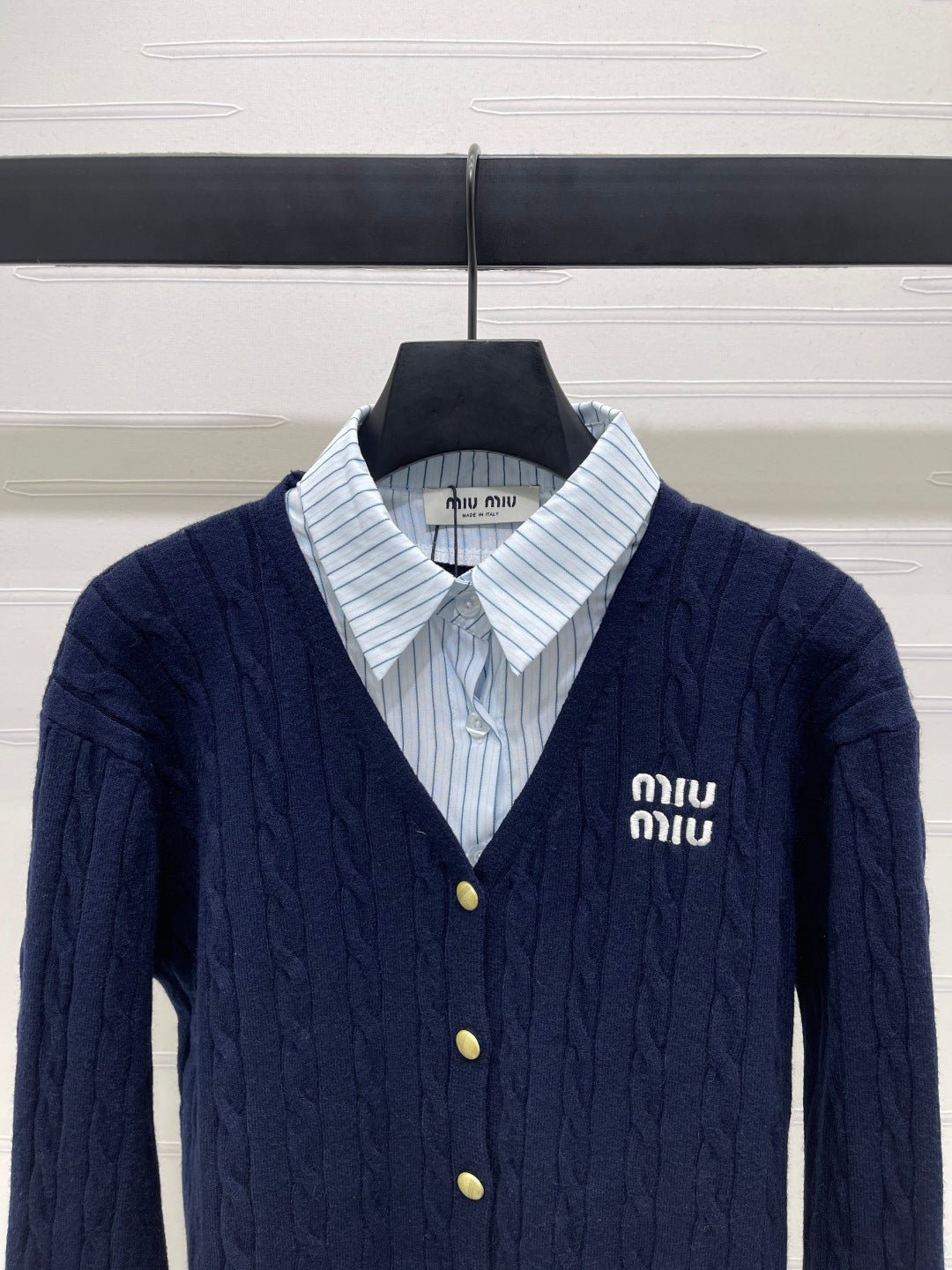 Miu Miu 25 Long Sleeve Knitted Sweater Wool 295626