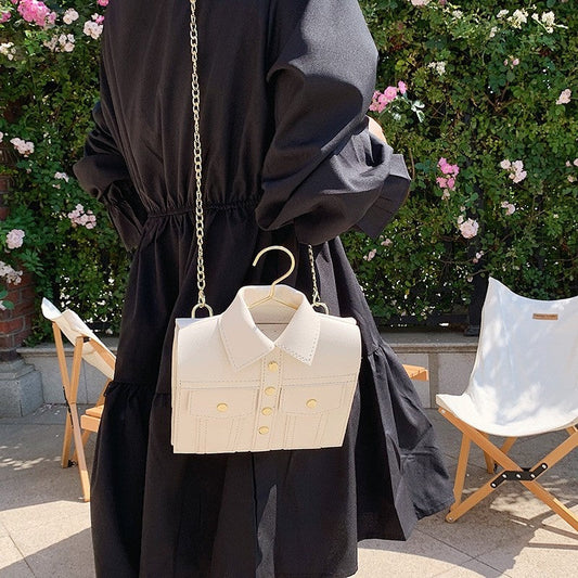 Plain One Shoulder Crossbody Chain Bag