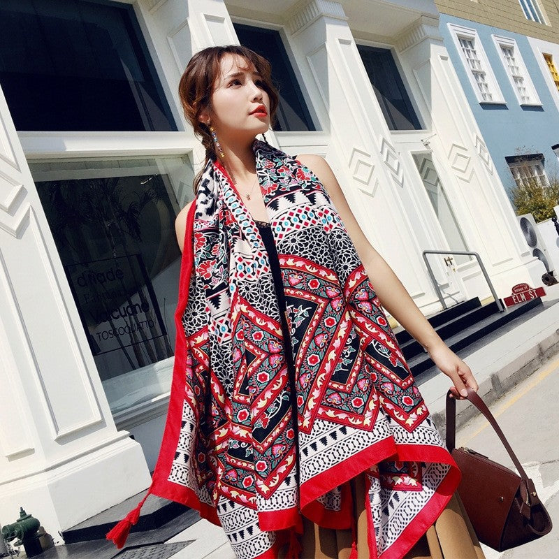 Long Printed Scarf