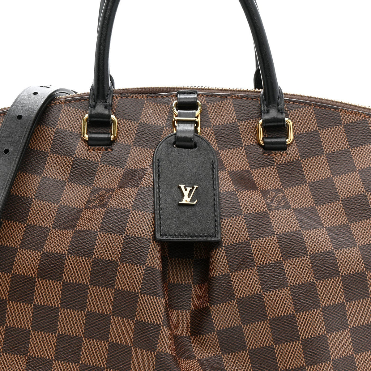 Damier Ebene Odeon Tote MM Black