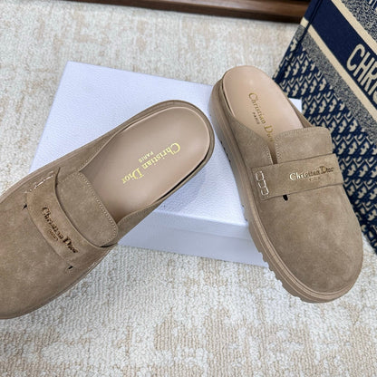 CD Boy Mules Full Beige Suede