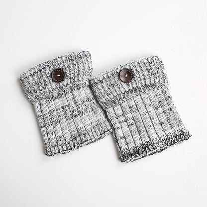 Boot Cuff Thick Short-Sleeved Thick Thick Bamboo Knit Wool Yarn Socks - 11