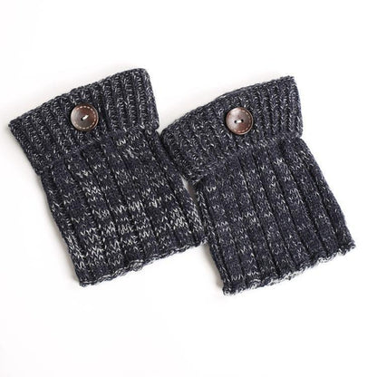 Boot Cuff Thick Short-Sleeved Thick Thick Bamboo Knit Wool Yarn Socks - 11