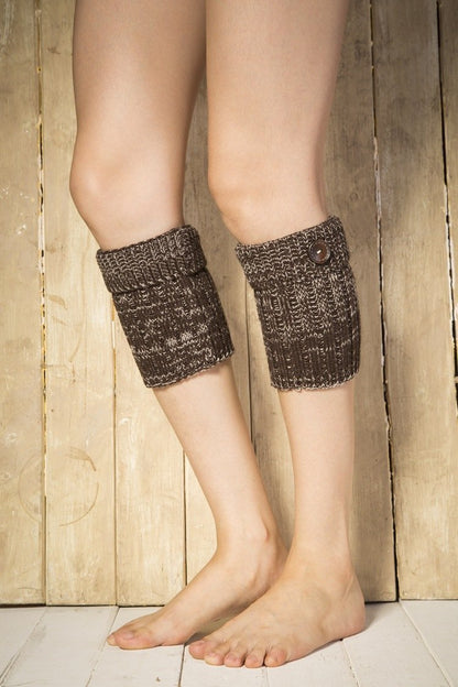 Boot Cuff Thick Short-Sleeved Thick Thick Bamboo Knit Wool Yarn Socks - 11