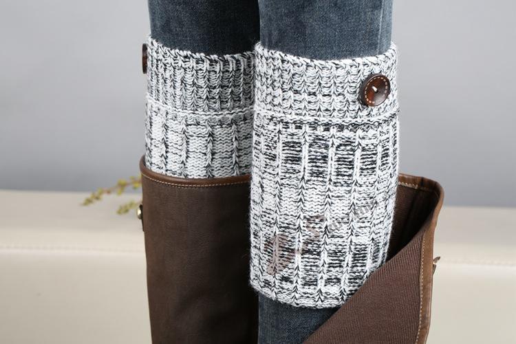 Boot Cuff Thick Short-Sleeved Thick Thick Bamboo Knit Wool Yarn Socks - 11
