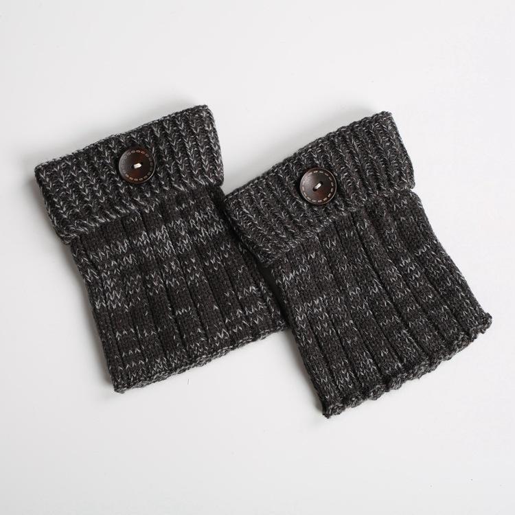 Boot Cuff Thick Short-Sleeved Thick Thick Bamboo Knit Wool Yarn Socks - 11