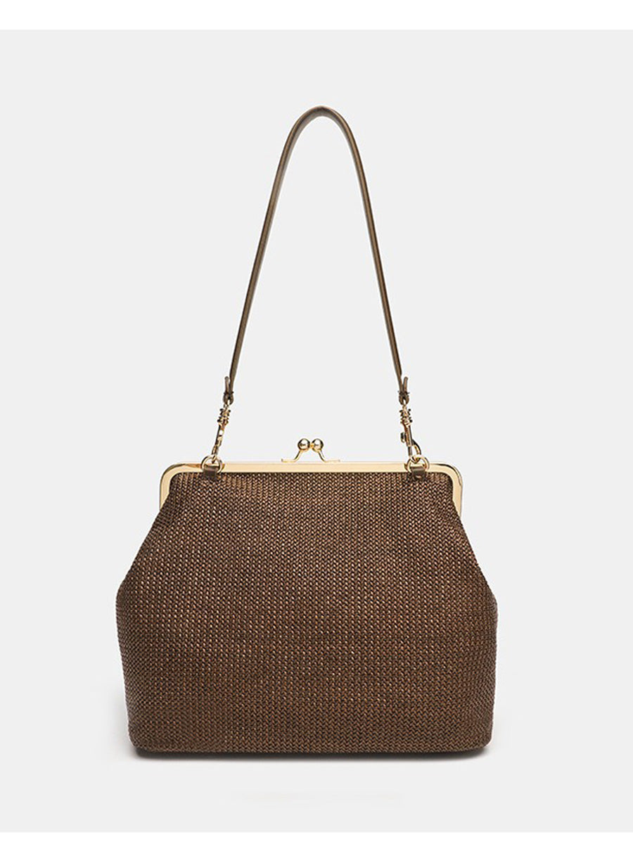 Elise Rhinestone-Woven Bag