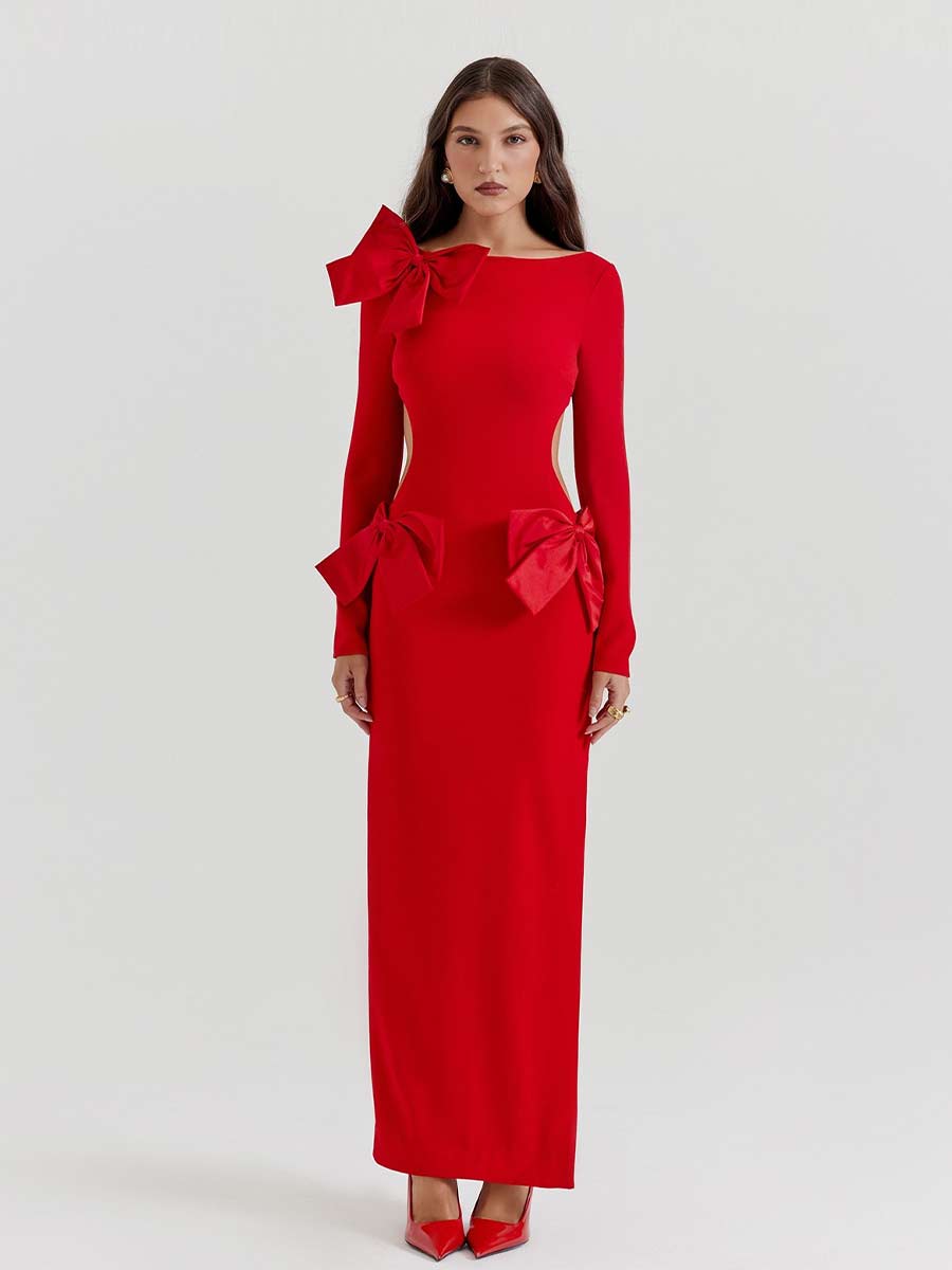 Elianna Bow Maxi Dress