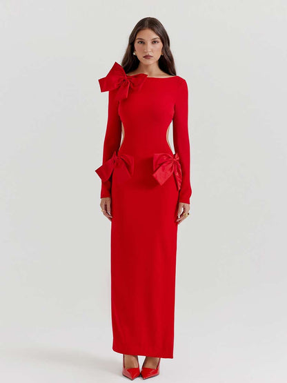 Elianna Bow Maxi Dress