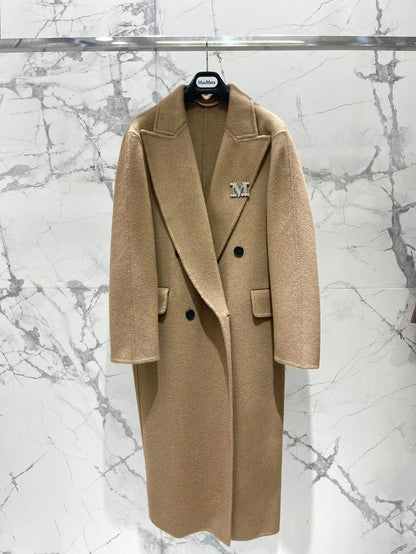 MAX MARA 25S KNITTED NOTCHED-COLLAR COAT 053