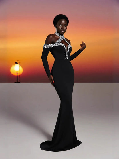 Arlette Maxi Dress In Black