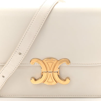 Shiny Calfskin Teen Triomphe Arctic White