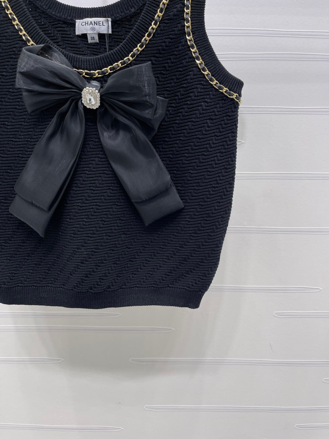 CC 26 Spring/Summer Top Black Wool Yarn 343439