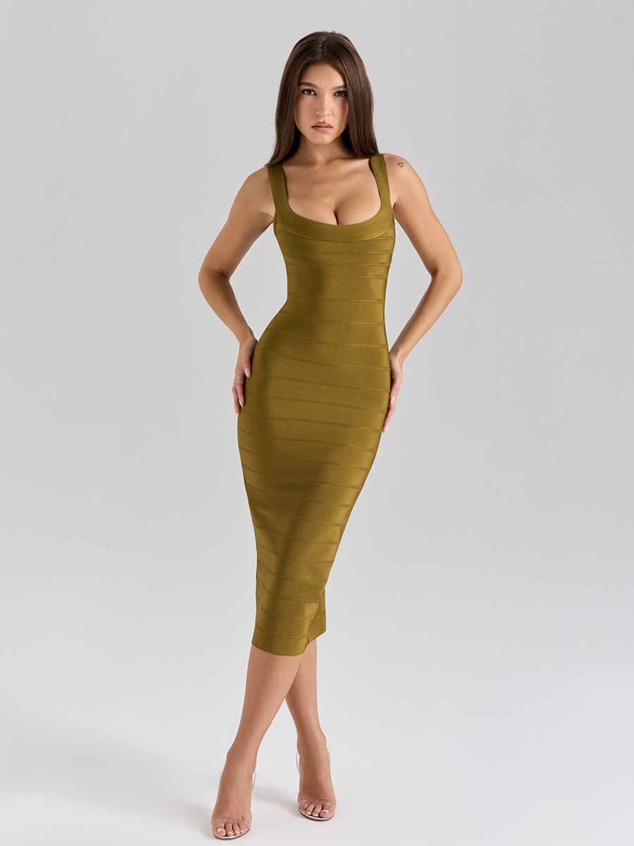Esmeralda Bandage Midi Dress