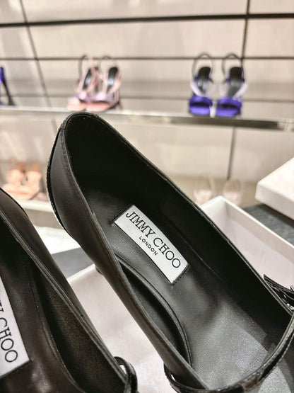 Jimmy Choo Aren Pump 65 Black Cowhide 597665