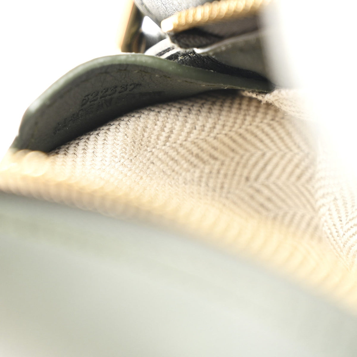 Calfskin Mini Puzzle Edge Bag Vintage Khaki