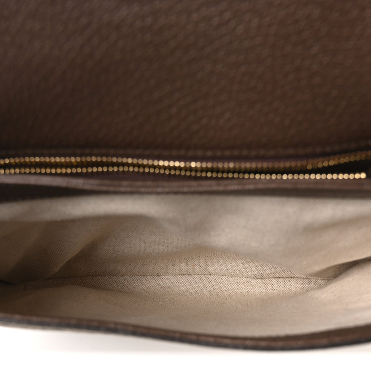 GG Supreme Monogram Textured Dollar Calfskin Web Medium Blondie Shoulder Flap Bag Beige Ebony New Acero