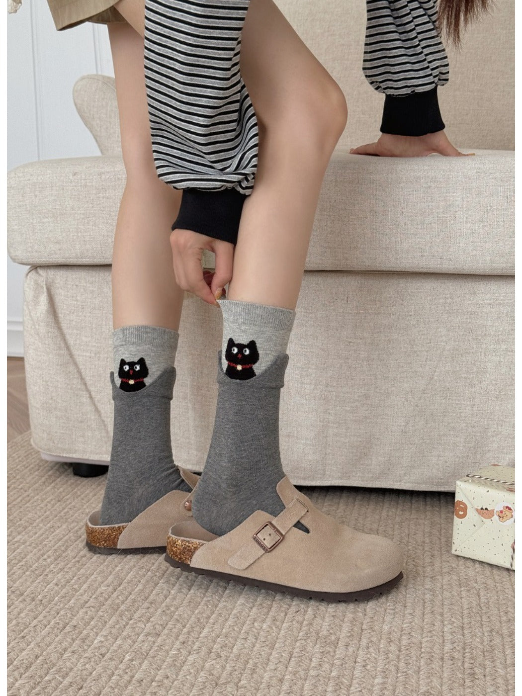 Rufia - Double Wear Socks with Cute Animals Patterns for Women