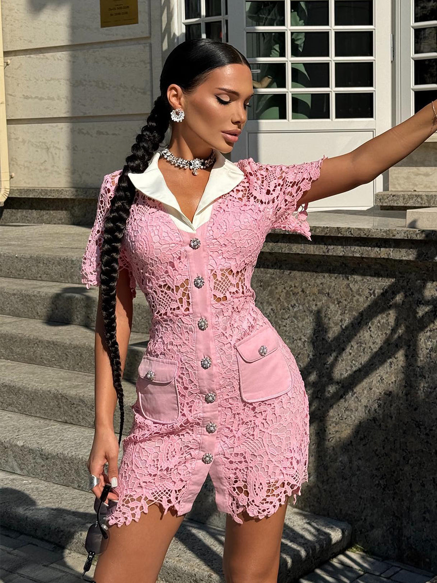 Lumi Mini Dress In Pink