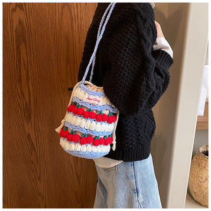 Crochet Granny Square Bag Cute Countercolor Shoulderbag