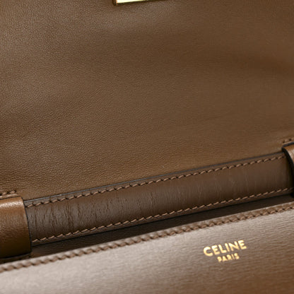 Smooth Calfskin Small Classic Box Flap Bag Camel