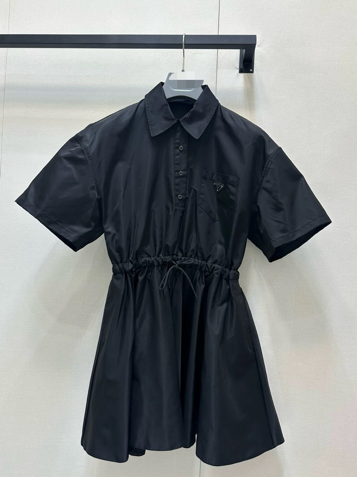Prada Short-Sleeved Re-Nylon Dress