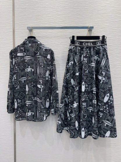 CC 25 Shirt and Long Skirt Polyester Fiber