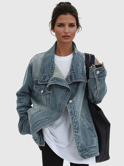 Bethany Deconstruct Asymmetric Denim Jacket
