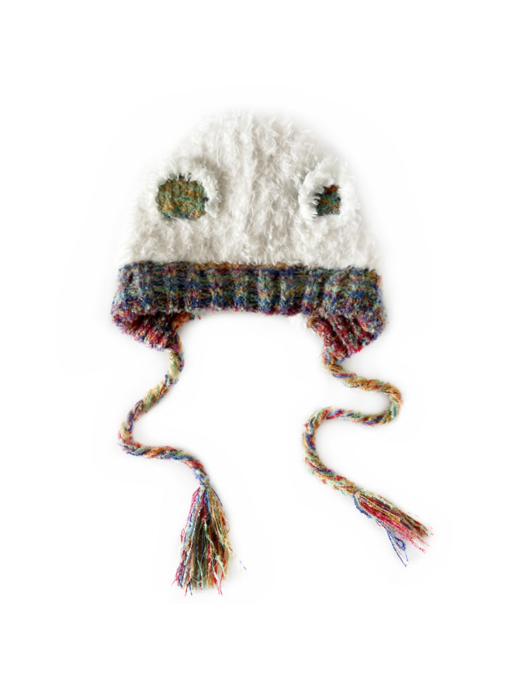 Haila - Cute Knitted Beanie with Braids &amp; Cat-like Ears