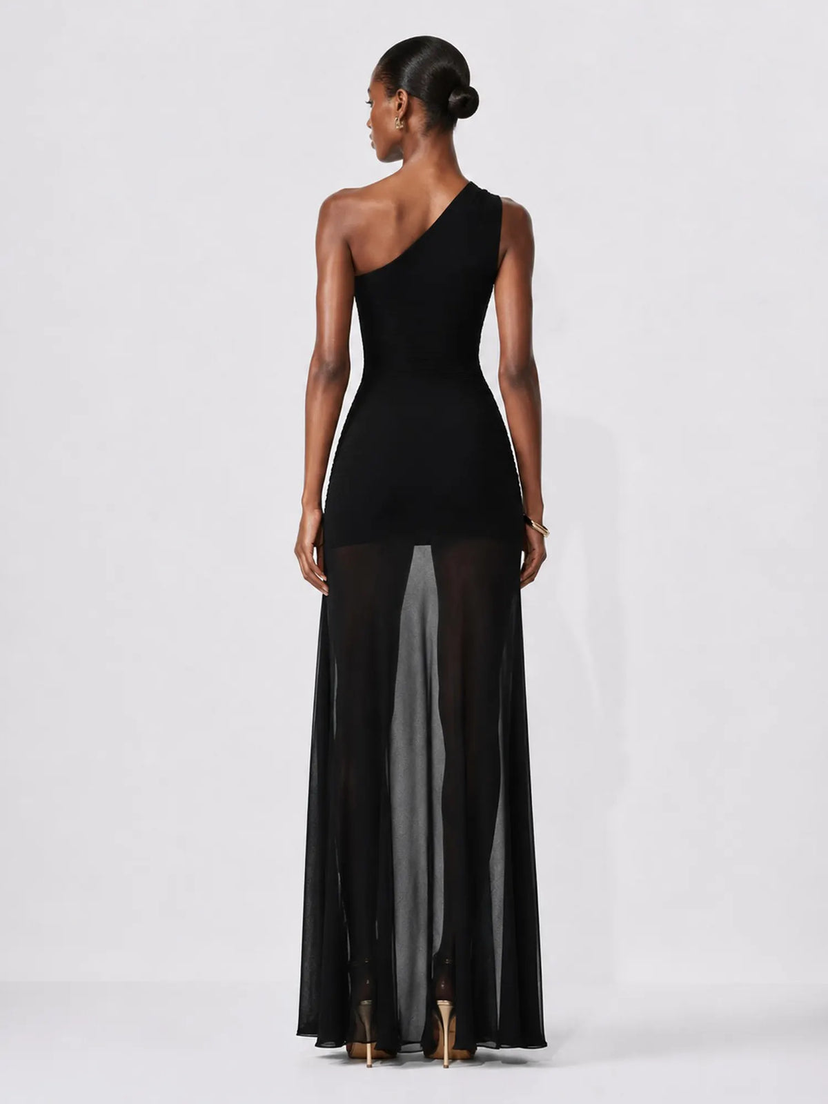 Odelia Sheer Cut-Out Maxi Dress