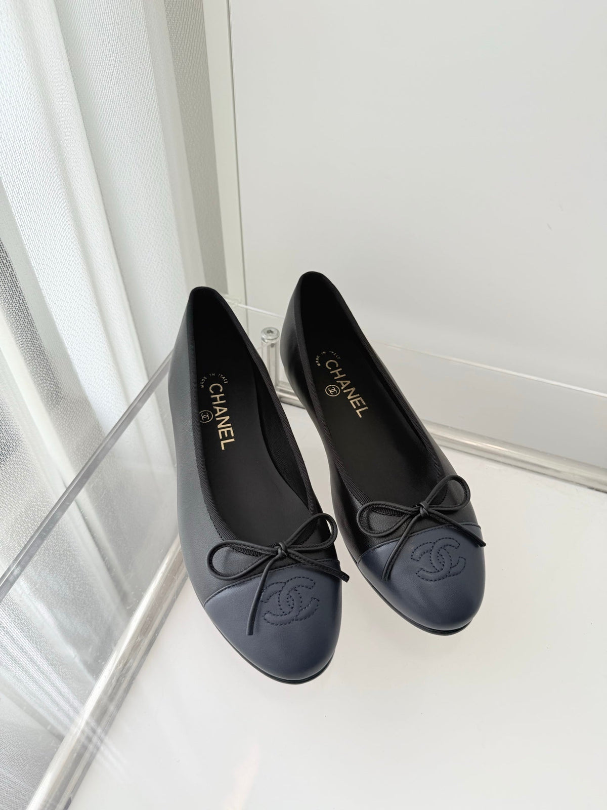 ballet flats black lambskin 566817