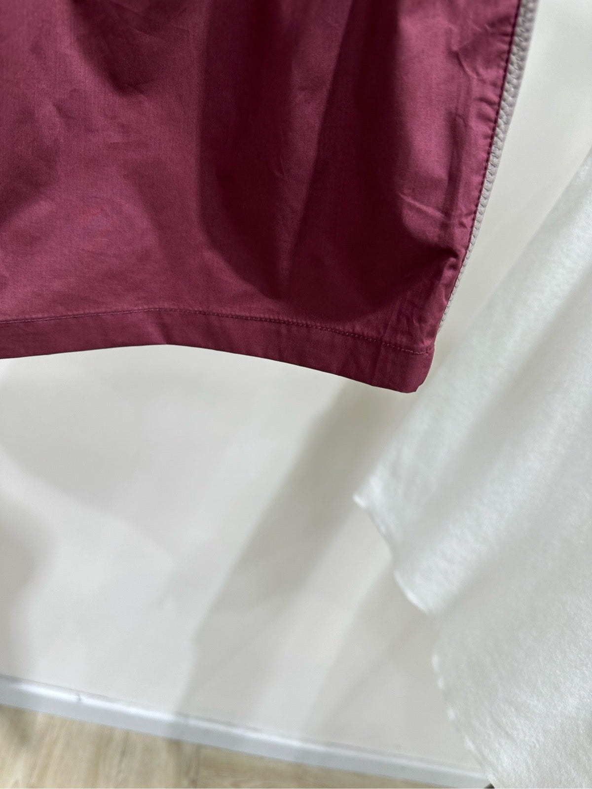 Miu Shorts Burgundy Windproof Fabric 349727